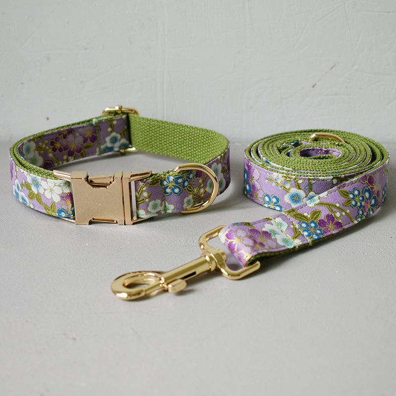 Purple Zephyr Collar and Leash Set