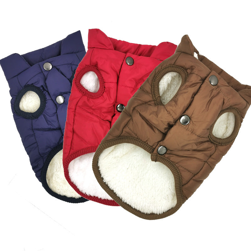 Thickened Warm Cotton Coat Cat/Dog Vest for Autumn/Winter
