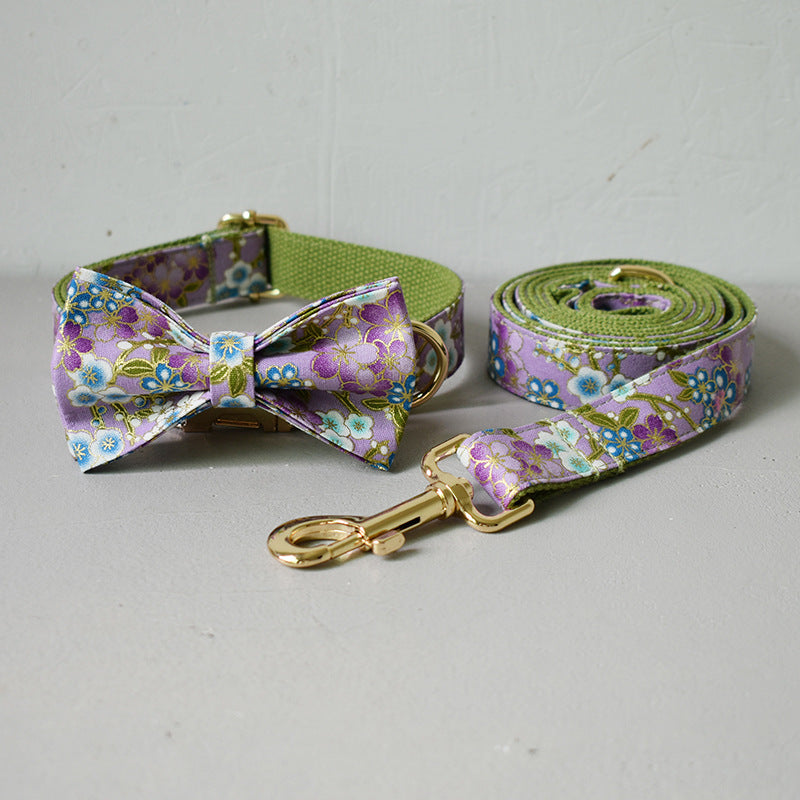 Purple Zephyr Collar and Leash Set