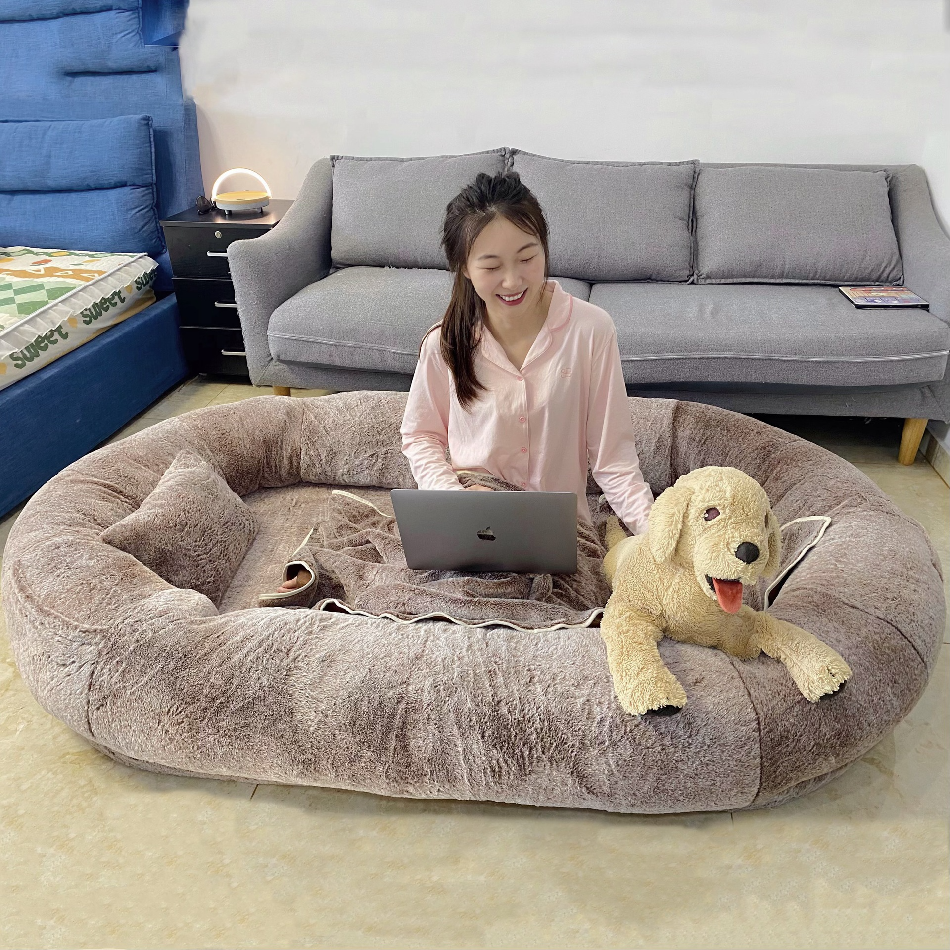 Oversized Human Pet Bed - Removable & Washable