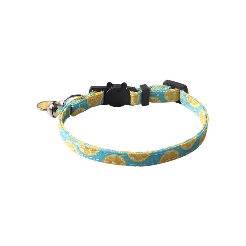 Fruit Blossom Bow Tie Cat Collar