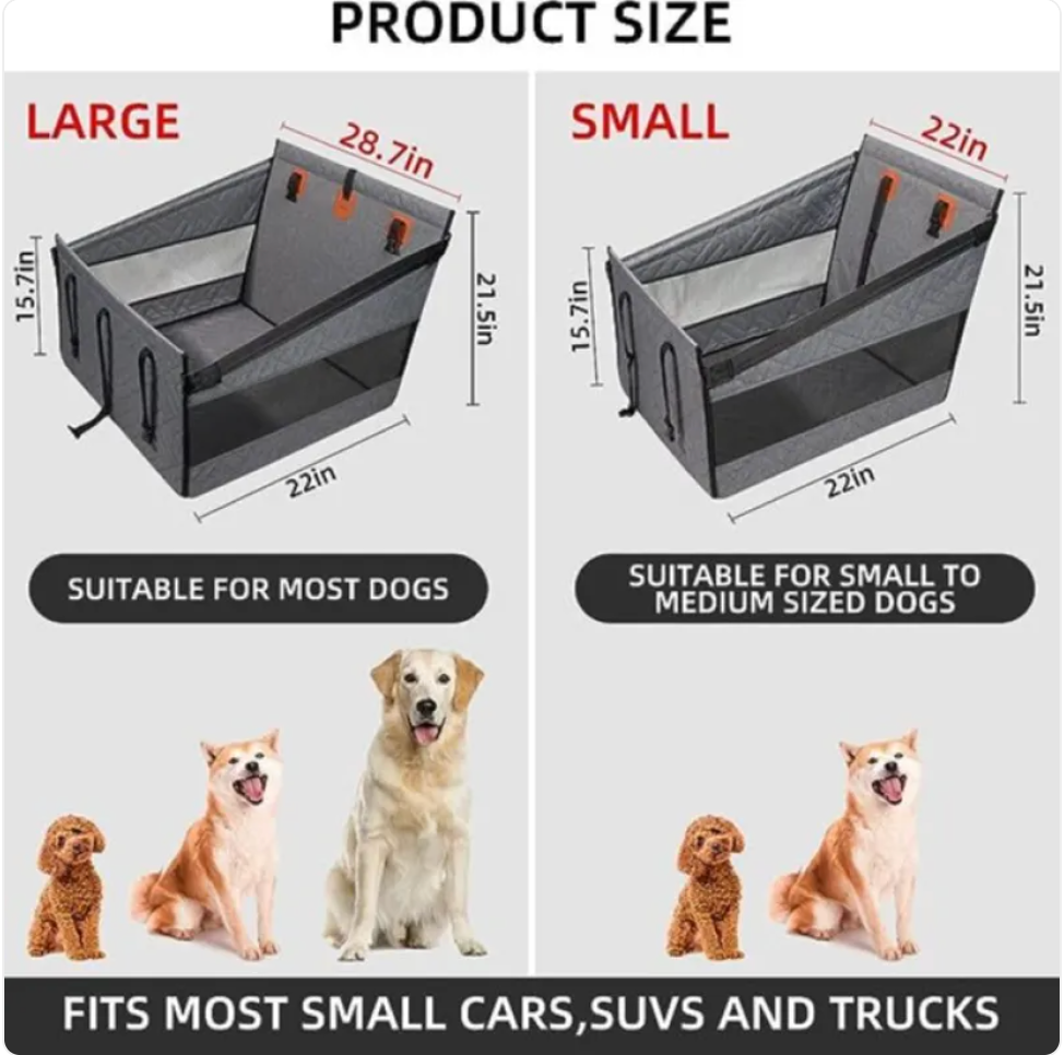 Waterproof & Dirt-Resistant Pet Bed for Car Travel